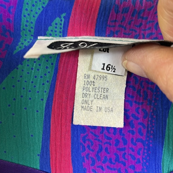 Vintage Jo Hanna York by Joan Davis skirt-set with blazer size 16 1/2 excellent - Picture 8 of 9